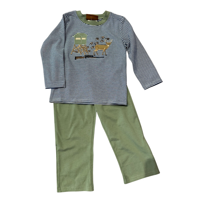 Evening Hunt Applique Pant Set