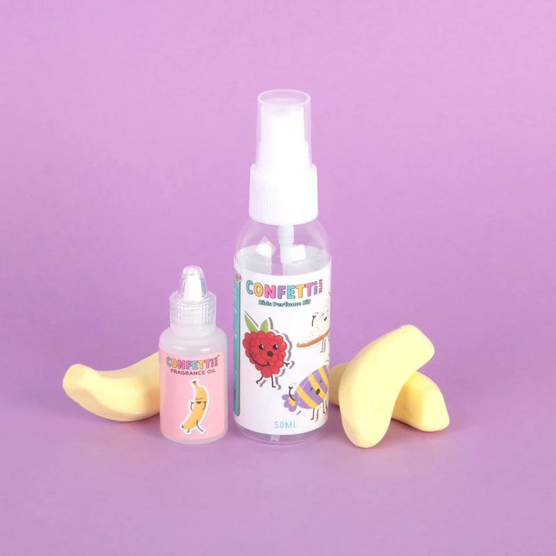 CONFETTI BLUE CANDY BANANA MINI PERFUME MAKING KIT