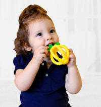 Bitzy Biter™ Teething Ball Baby Teether Lemon