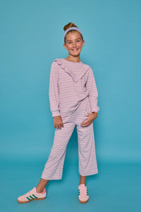 Bisby Palazzo Pants Lavender Sparkle Stripe