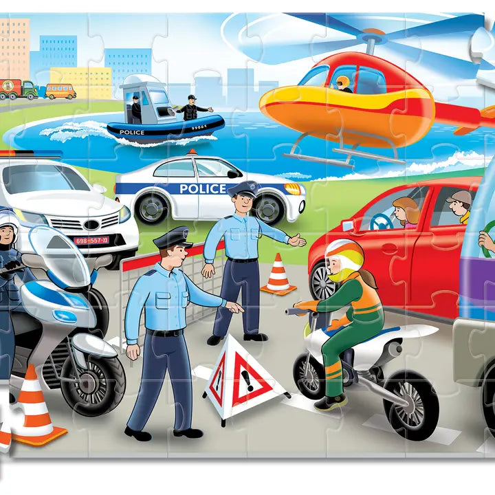GIANT FLOOR PUZZLE POLICE