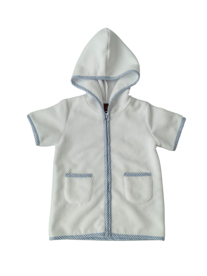 BOYS TERRY COVER UP BLUE STRIPE