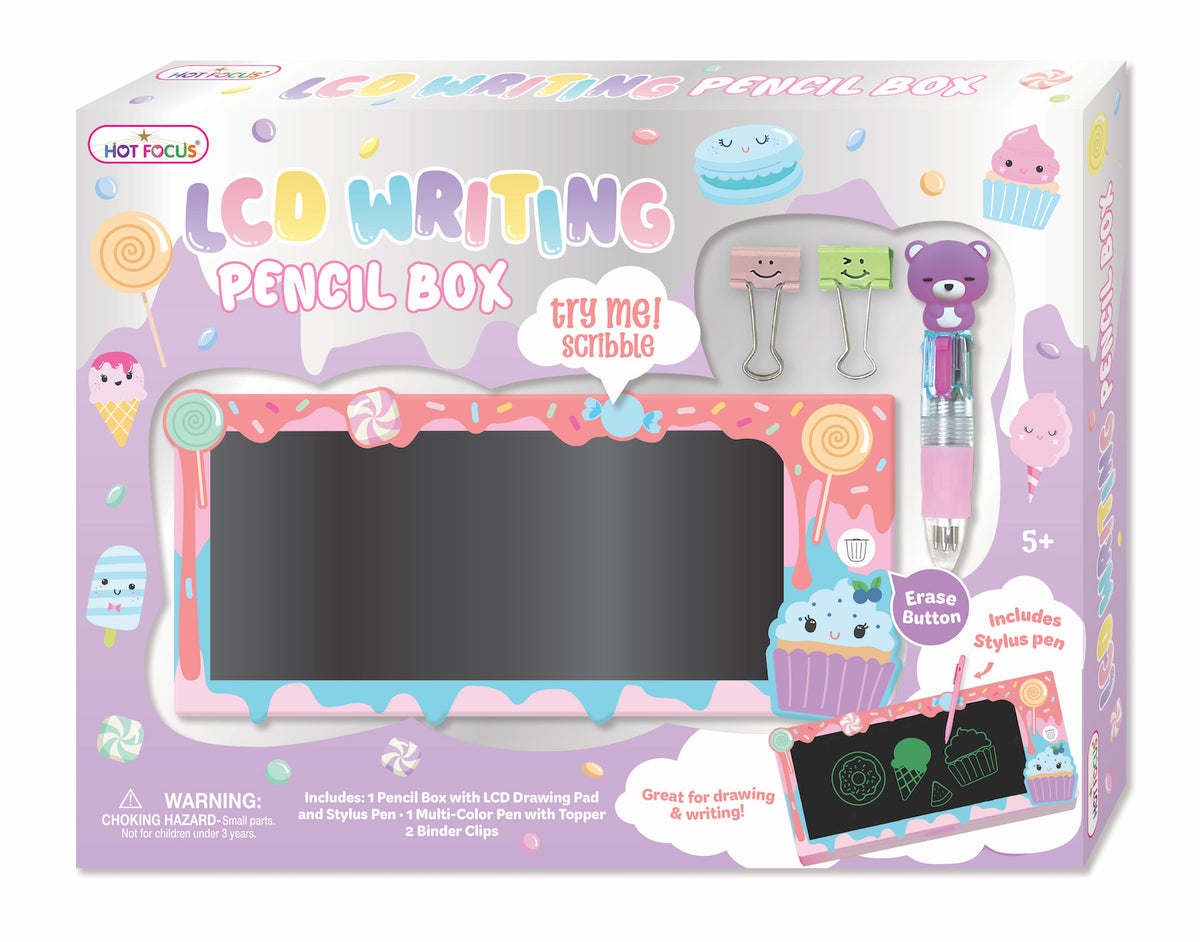 HOT FOCUS LCD WRITING BOARD PENCIL BOX SWEET
