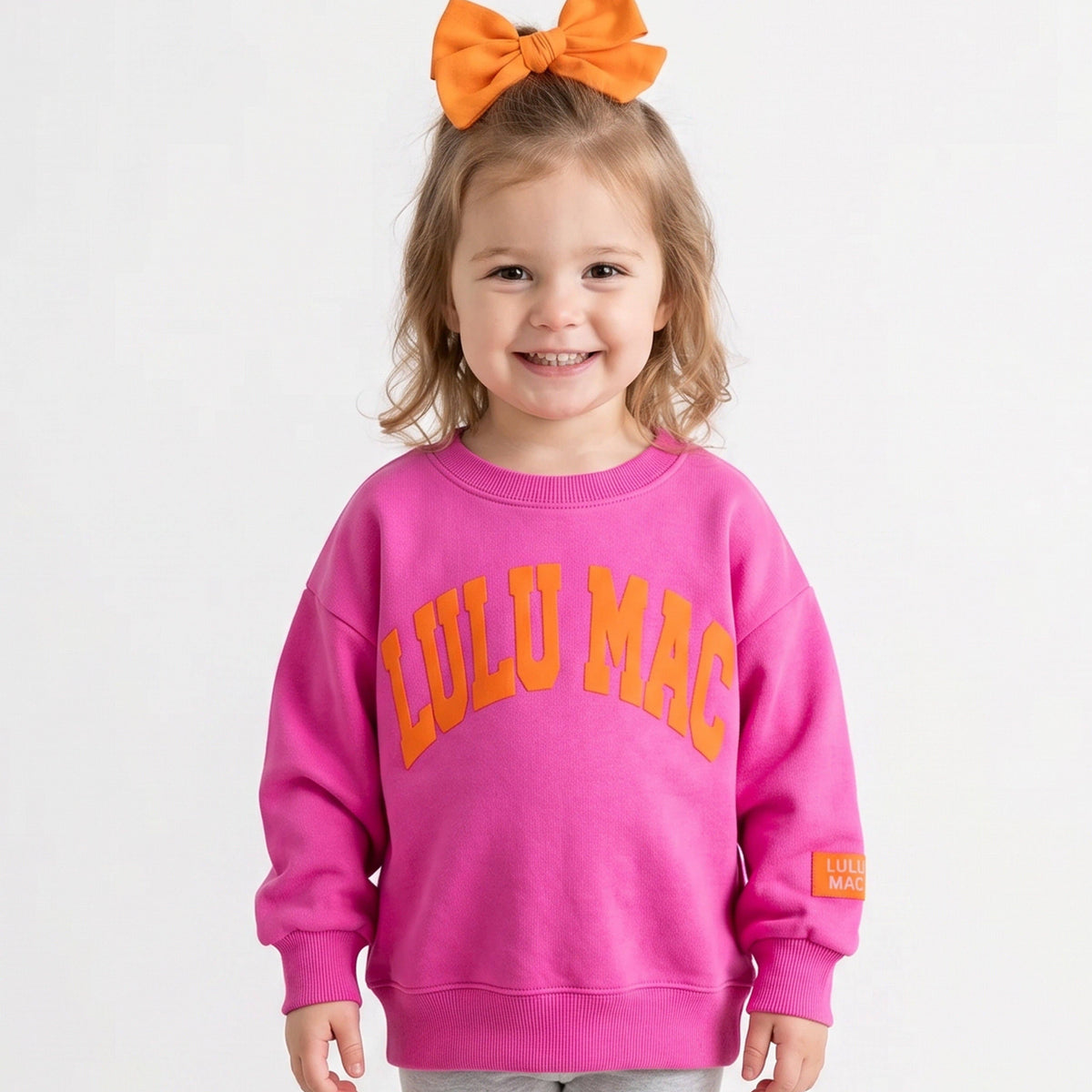 Toddler Pink/Orange Puff Sweatshirt