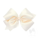 WEE ONES FRENCH SATIN BOW WITH KNOT WRAP ECU