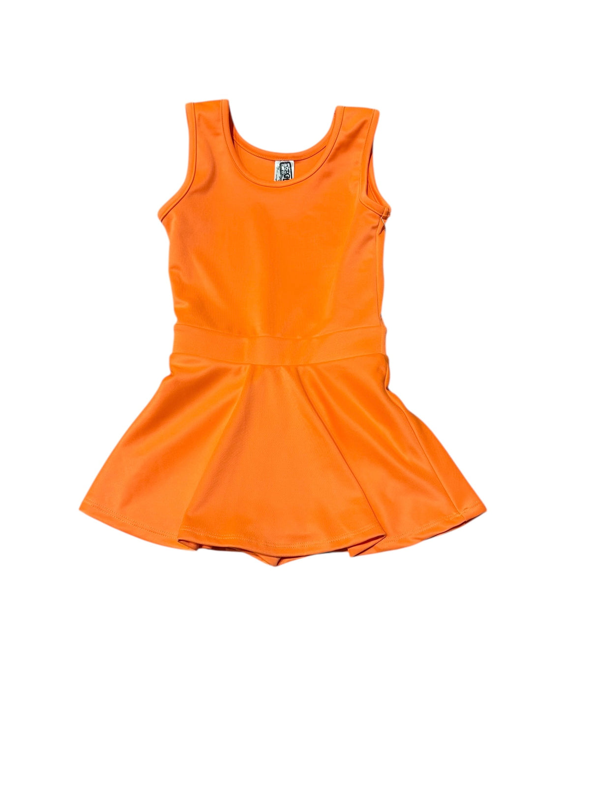 ERGE GIRLS NEON ORANGE SOLID YOGA SKORT