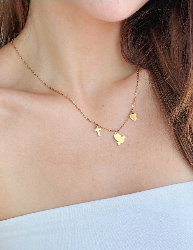 ELEVATED FAITH SALVATION CHARM NECKLACE