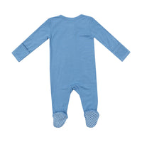 ANGEL DEAR LICHEN BLUE 2 WAY ZIPPER FOOTIE