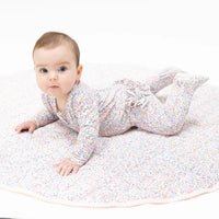 ELIZABETH'S GARDEN 2 WAY RUFFLE BACK ZIPPER FOOTIE