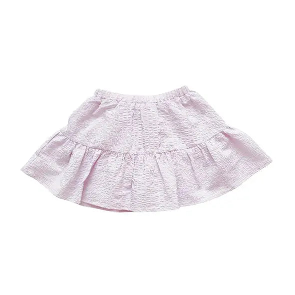 LAVENDER SMOCKED SKIRT