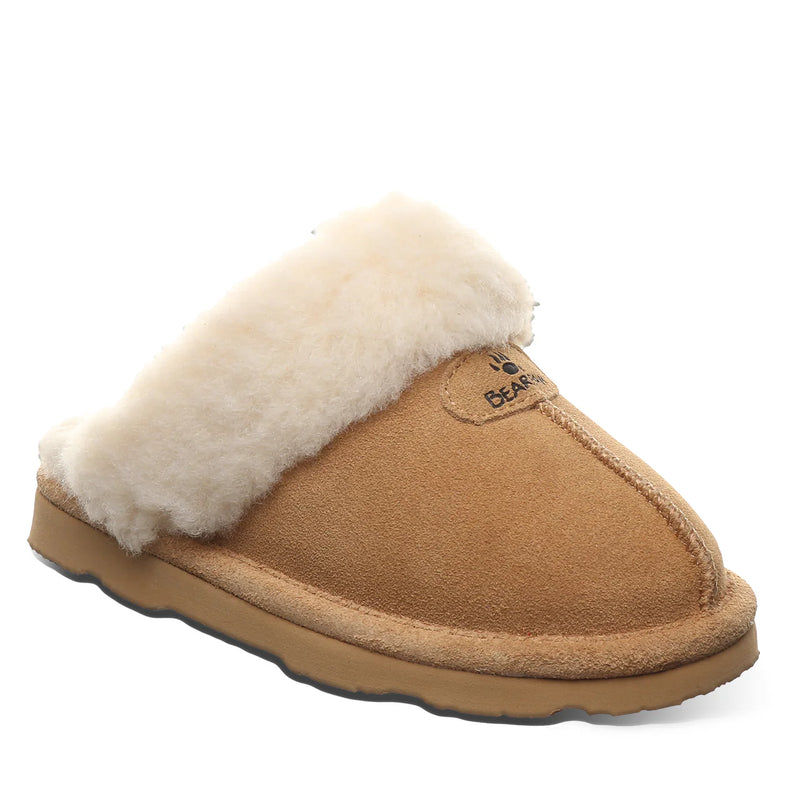 BEARPAW YOUTH LOKI SLIPPER IN ICED COFFEE