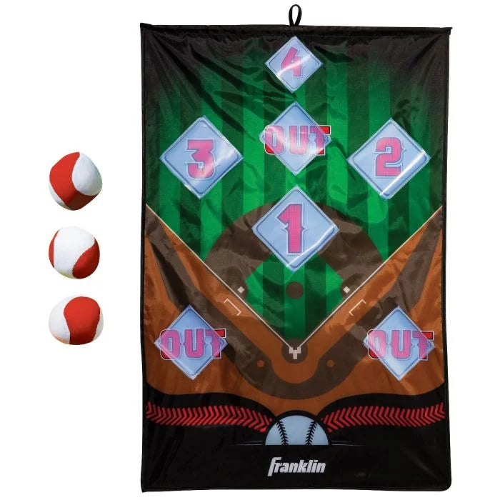 BASEBALL TARGET WITH SELF STICK BASEBALLS