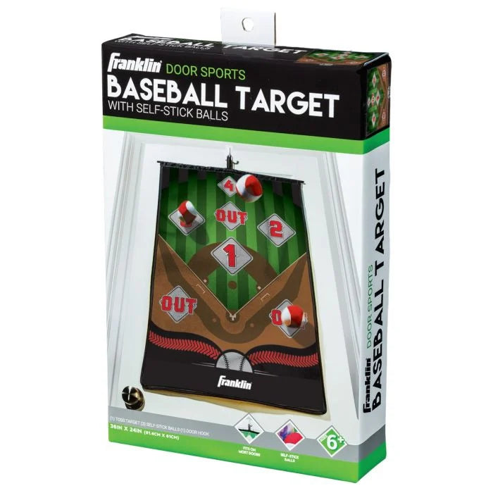 BASEBALL TARGET WITH SELF STICK BASEBALLS