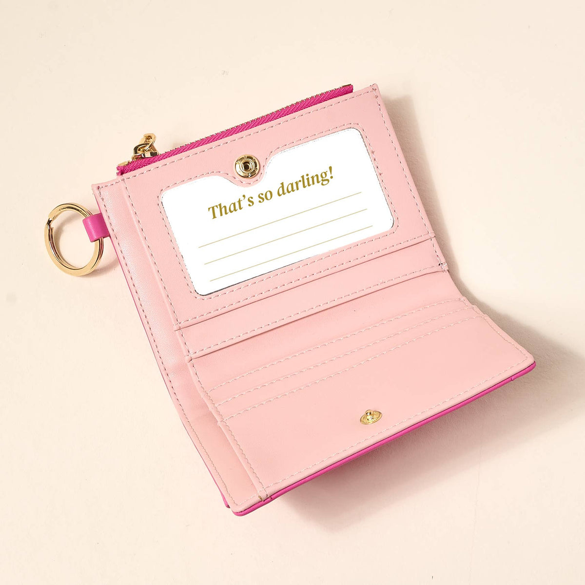 The Darling Effect Luxe Pocket Wallet | Hot Pink