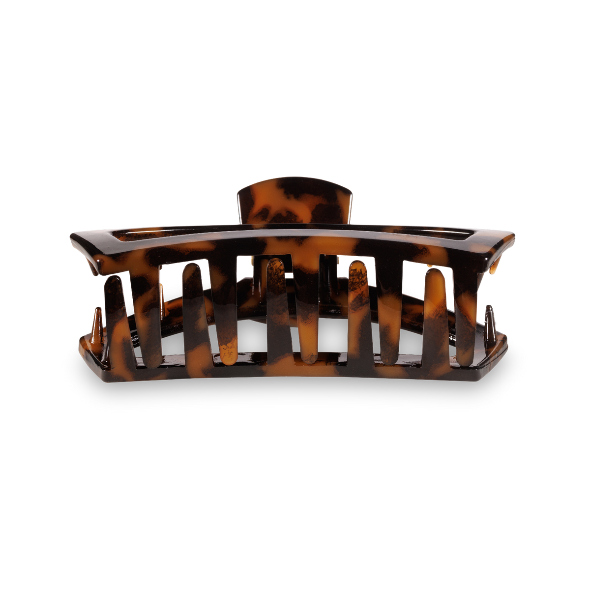 Open Hair Clip Small Tortoise