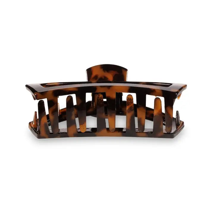 TELETIES TORTOISE SMALL OPEN HAIR CLIP
