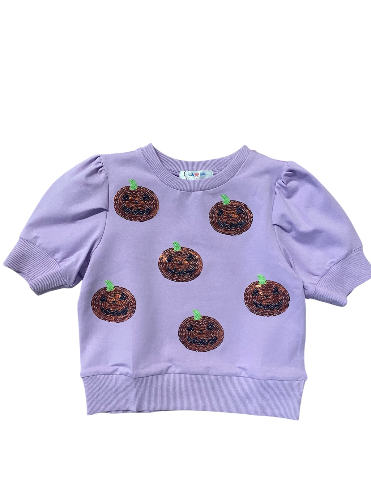 LULU BEBE SEQUIN JACK O LANTERN TOP