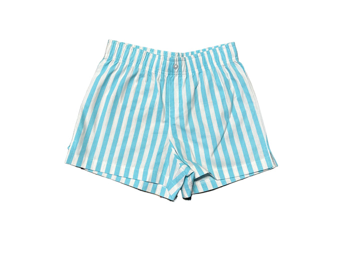 BLUE STRIPED BOXER SHORTS