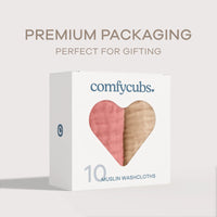 COMFY CUBS MUSLILN WASH CLOTHS MULTI GIRL 6 PACK