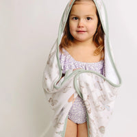 COPPER PEARL LUNA PREMIUM BABY KNIT HOODED TOWEL