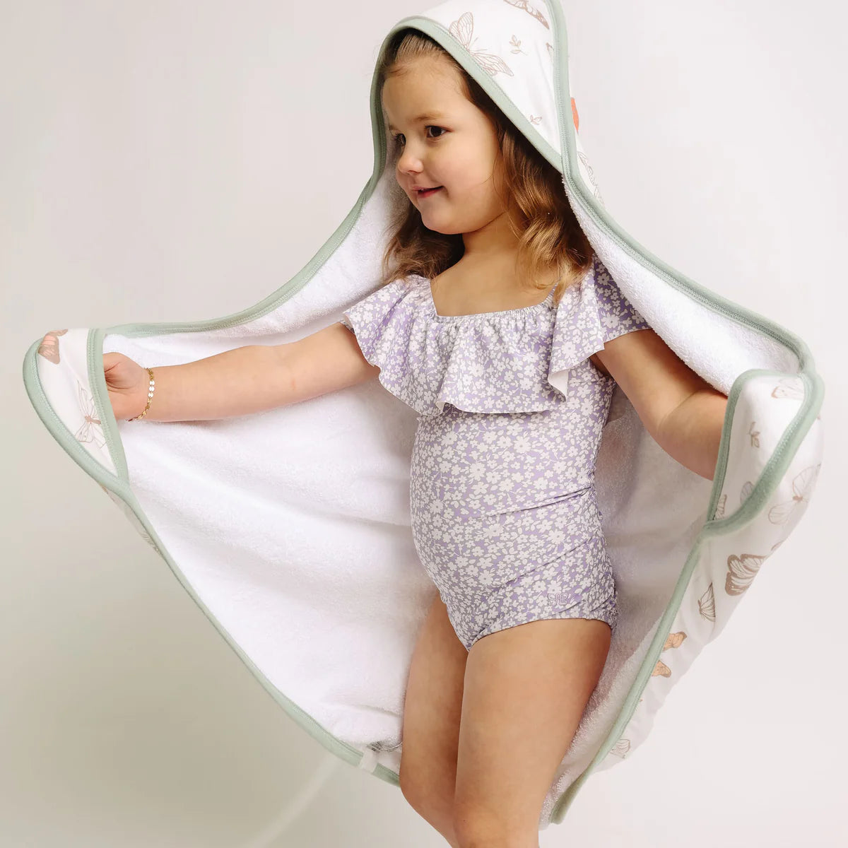COPPER PEARL LUNA PREMIUM BABY KNIT HOODED TOWEL