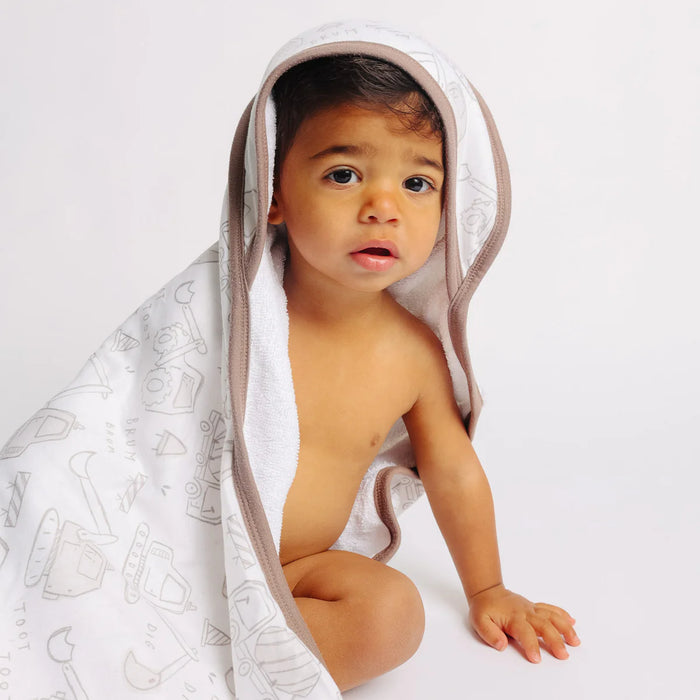 COPPER PEARL GAGE PREMIUM BABY KNIT HOODED TOWEL