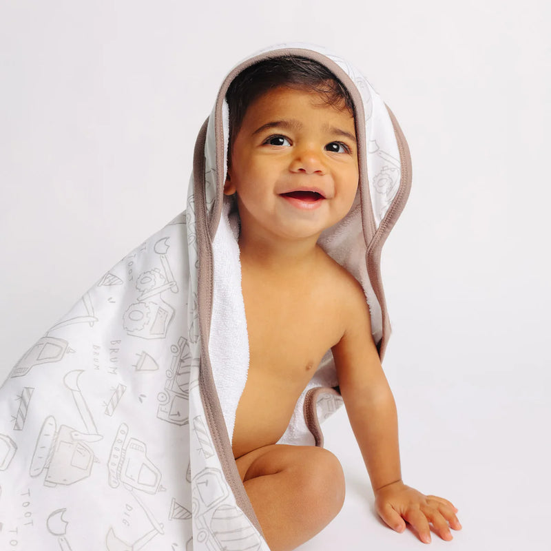 COPPER PEARL GAGE PREMIUM BABY KNIT HOODED TOWEL