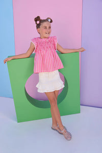 CHLOE TOP SALTWATER TAFFY STRIPE