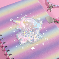 Make It Real Unicorn Locking Journal Set