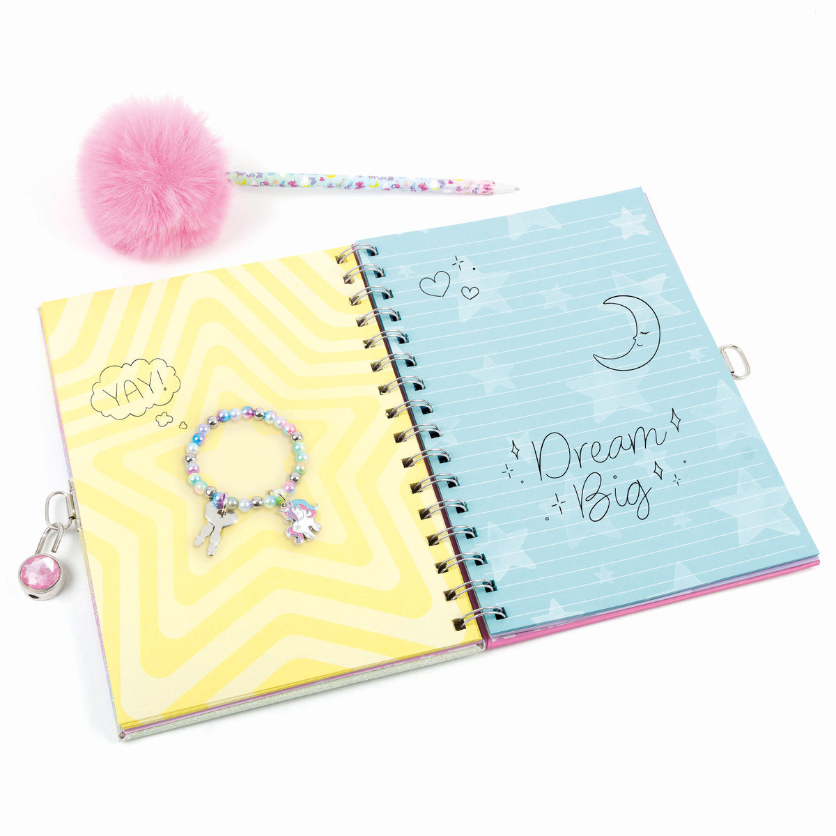 Make It Real Unicorn Locking Journal Set
