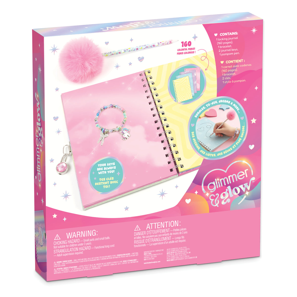 Make It Real Unicorn Locking Journal Set