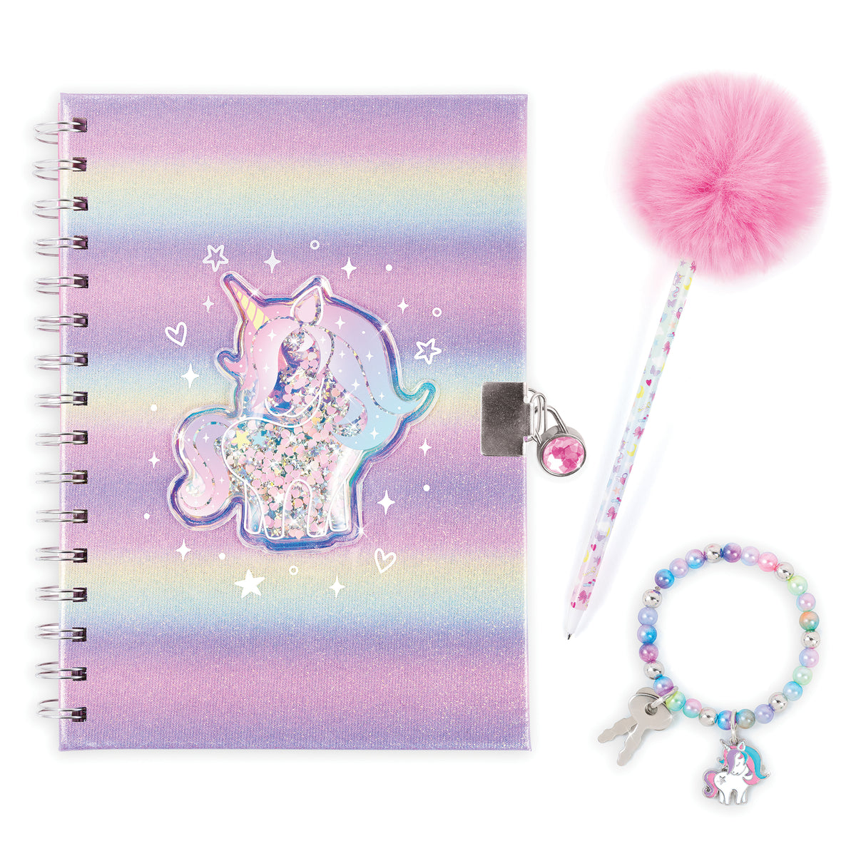 Make It Real Unicorn Locking Journal Set