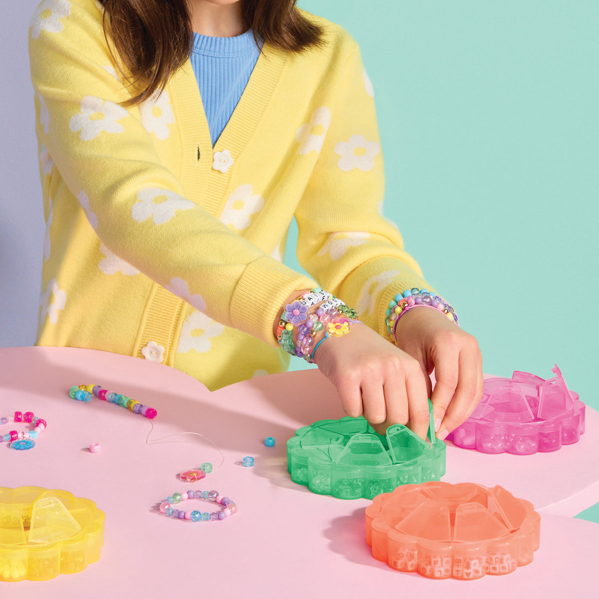 Make It Real Flower Tower Bead Storage