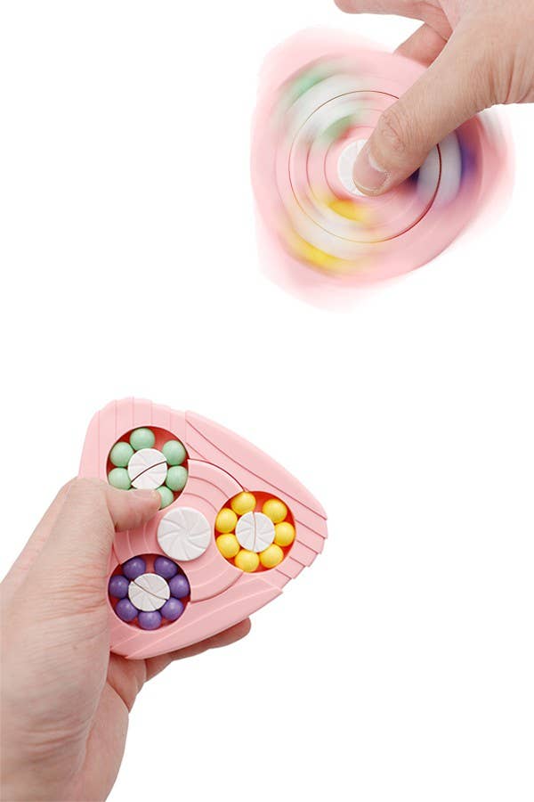 Triangular Rubik's Cube Sensory Fidget Spinner Toy