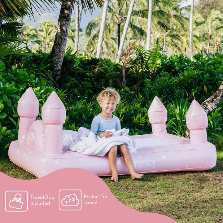 FUNBOY PINK CASTLE SLEEPOVER KIDS AIR MATTRESS