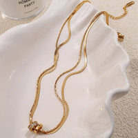 Josslyn 18K Stainless Steel Tarnish Free Layered Necklace