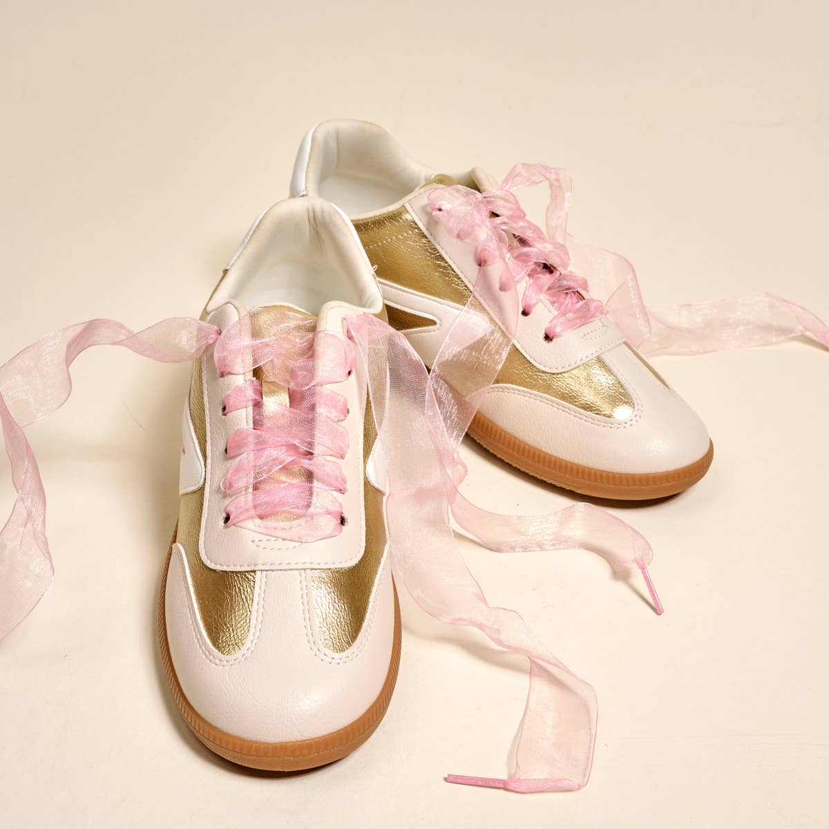 The Darling Effect Step It Up Shoelaces | Sheer Pink