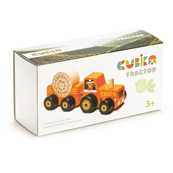 CUBIKA WOODEN TOY TRACTOR