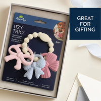 ITZY TRIO SILICONE BOW TEETHER