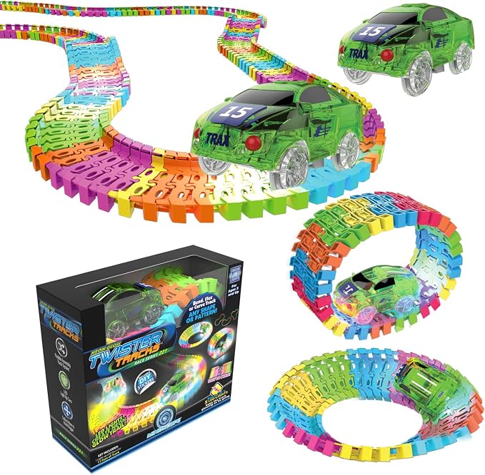 Mindscope Neon Glow Twister Tracks 221 (11 feet) Neon Glow Track + 1 P