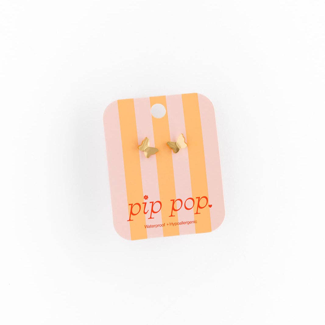 Pip Pop Post Butterfly Stud Earrings