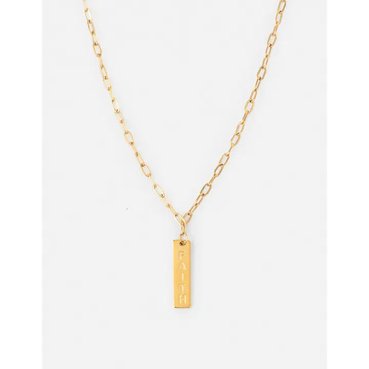 ELEVATED FAITH GOLD FAITH NECKLACE