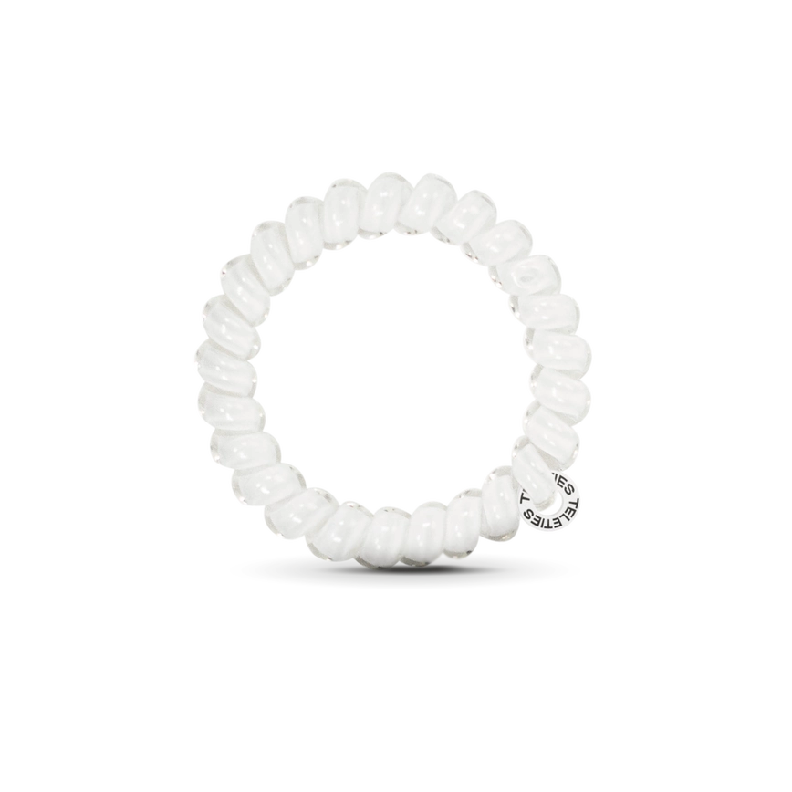 TELETIES COCONUT WHITE LARGE HAIR TIES