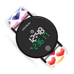 WATCHITUDE  WATERCOLOR HEARTS STEPS COUNTER WATCH
