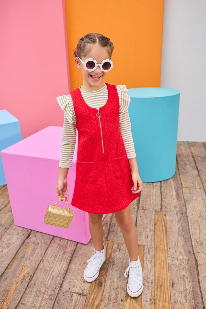 BISBY SADIE TOP GOLD STRIPE