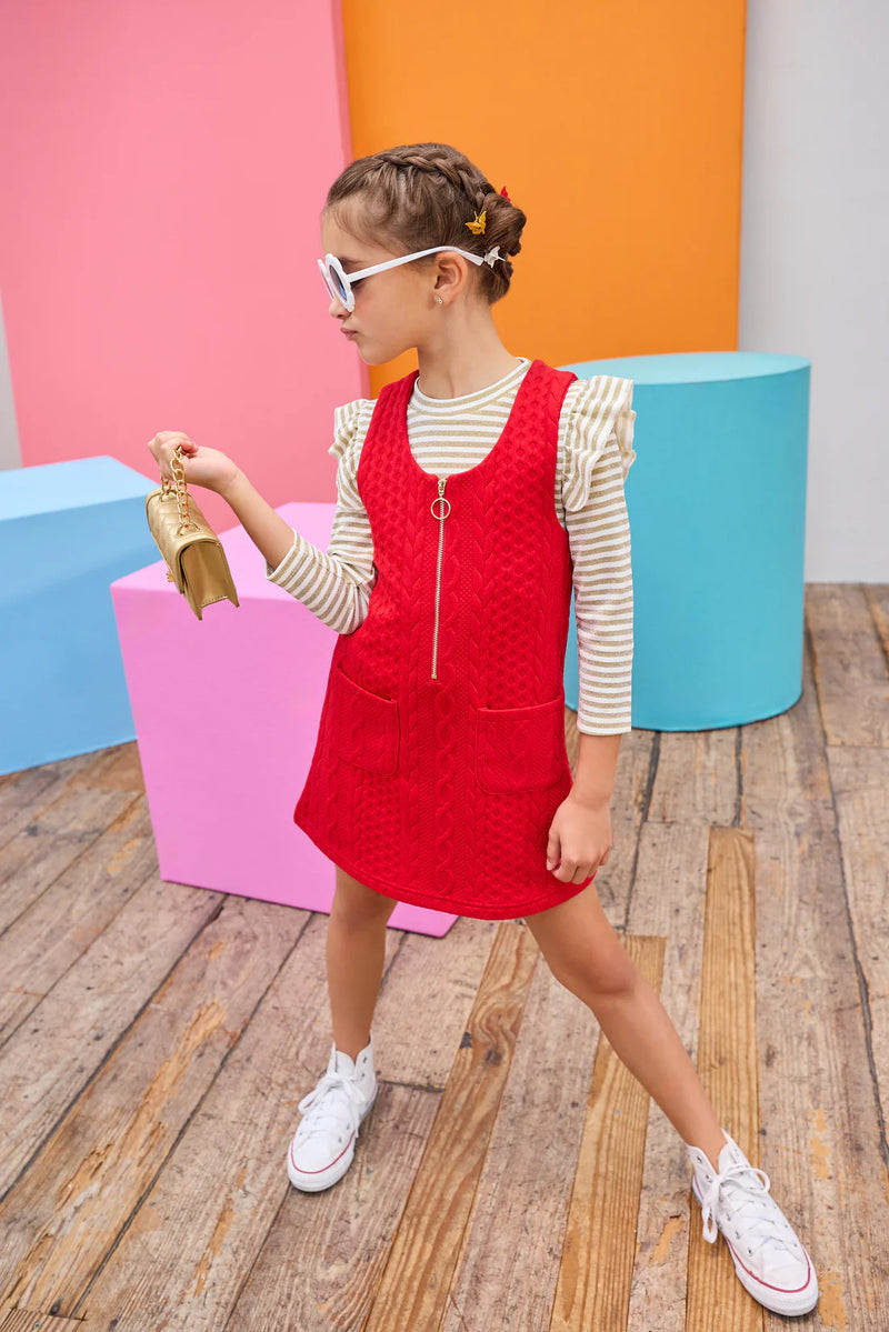 BISBY RETRO JUMPER CHERRY