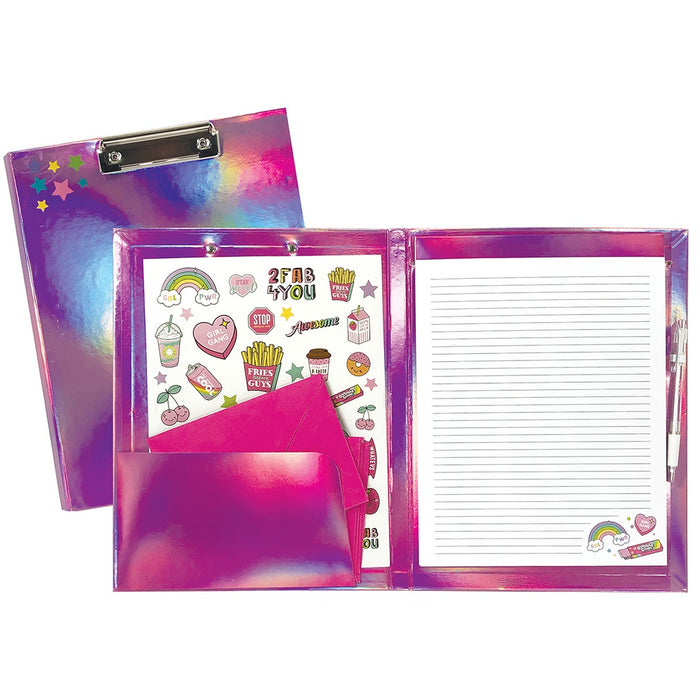 ISCREAM PINK HOLOGRAPHIC CLIPBOARD SET