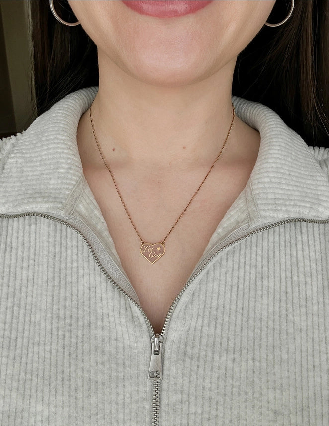 ELEVATED FAITH LET GOD NECKLACE
