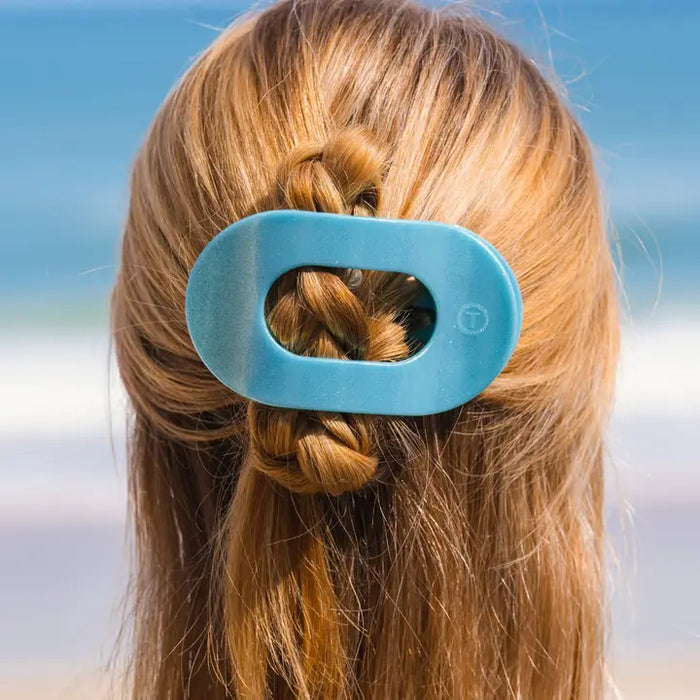 TELETIES BLUE SEAS LARGE FLAT ROUND CLIP