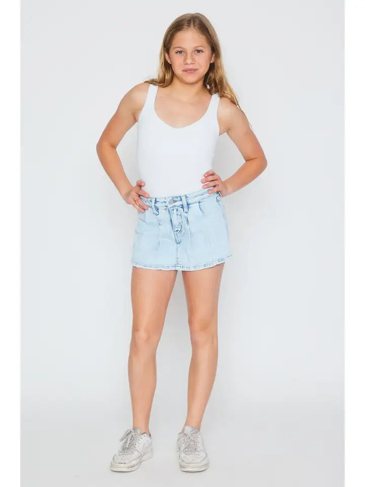 GIRLS DENIM SKORT